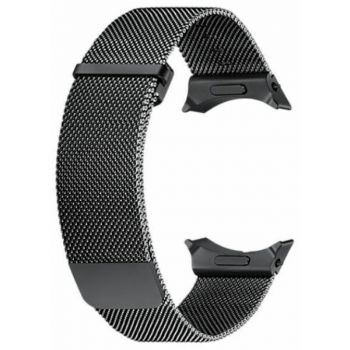 Samsung Curea otel inoxidabil Samsung Milanese Band pentru Galaxy Watch 7 / 44 mm, latime 22 mm, marime M/L, Negru