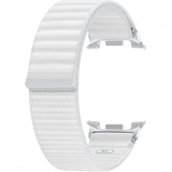 Samsung Curea Smartwatch Samsung Fabric Band, pentru Galaxy Watch8 / Watch8 Classic, marime M/L, Alb