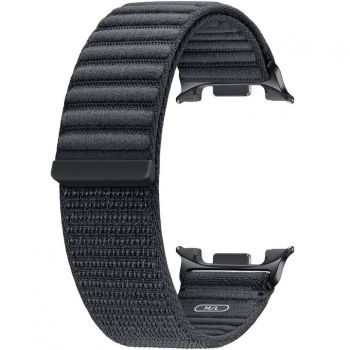 Samsung Curea Smartwatch Samsung Fabric Band, pentru Galaxy Watch8 / Watch8 Classic, marime M/L, Gri inchis