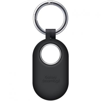 Samsung Husa protectie cu breloc Samsung, pentru Galaxy SmartTag2, silicon, Negru