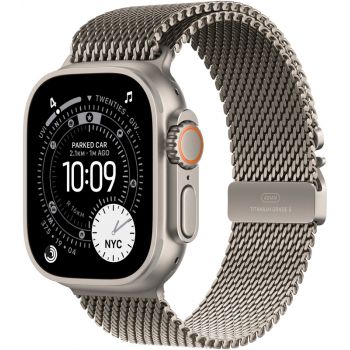 SmartWatch Apple Watch Ultra 3, Cellular, 49mm Carcasa Natural Titanium, Natural Titanium Milanese Loop - Small