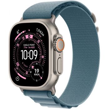 SmartWatch Apple Watch Ultra 3, Cellular, 49mm Carcasa Titanium, Light Blue Alpine Loop - Medium