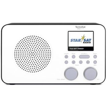 TechniSat Radio portabil, TechniSat, Viola 2 C IR, DAB +, FM radio si Internet radio, Display 2.4, 3 W, Alb/Negru