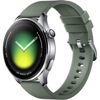 Xiaomi Ceas inteligent  Xiaomi Watch 5, Argintiu, display digital AMOLED, 1.54, Bluetooth, bratara fluoroelastomer, Juniper Verde