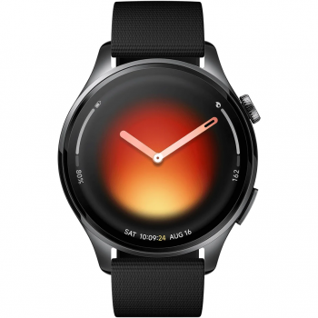 Xiaomi Ceas inteligent Xiaomi Watch 5, Ecran AMOLED 1.54, Wi-Fi, Bluetooth, bratara fluoroelastomer, Negru