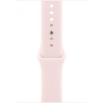 Apple Curea Smartwatch Apple MHYF4ZM/A, pentru Apple Watch 46 mm, Sport Band, Marime S/M, Roz pudrat