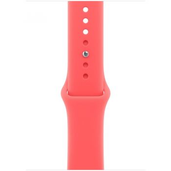 Apple Curea Smartwatch Apple MHYJ4ZM/A, pentru Apple Watch 46 mm, Sport Band, Marime M/L, Roz Guava