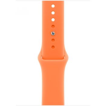 Apple Curea Smartwatch Apple MHYL4ZM/A, pentru Apple Watch 46 mm, Sport Band, Marime M/L, Clementine