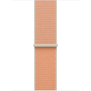 Apple Curea Smartwatch Apple MHYR4ZM/A, pentru Apple Watch 42 mm, Sport Loop, Cantaloupe