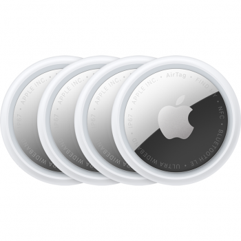 Apple Dispozitiv de localizare Apple AirTag 2, Bluetooth, 4 bucati, Argintiu