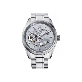 Ceas bărbați -  Contemporary - inox - piele naturală - 43mm