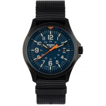 Ceas barbatesc  P67 Officer Pro Blue - rezistent la apa 100m - curea NATO neagra - 45mm