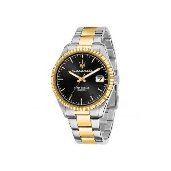 Ceas barbatesc  R8853100042 Competizione - Ton Argintiu cu Cadran Negru - 43mm - Rezistent la Apa 10 ATM