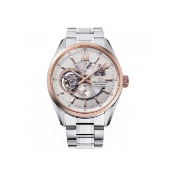 Ceas Barbati -  Contemporary - inox - piele naturala - 43mm