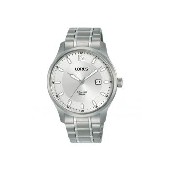 Ceas barbati  Titanium RH901RX9 - mecanism quartz Seiko - argintiu - 10 ATM - bratara din titan