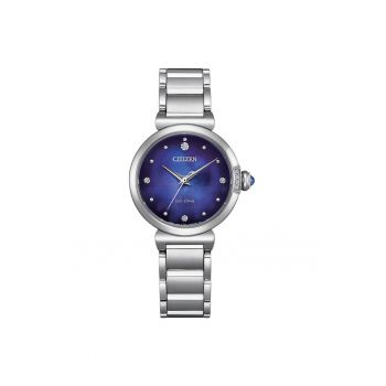 Ceas dama  EM1060-87L - editie limitata - bratara din otel inoxidabil - mecanism solar - cadran albastru - 29x8mm