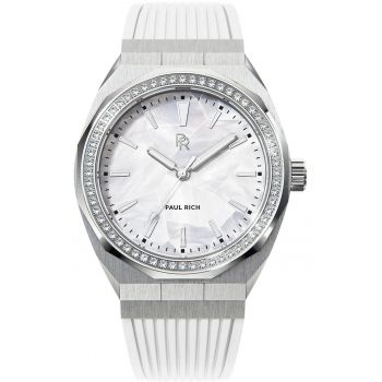 Ceas dama -  Inox/Silicon - Argintiu