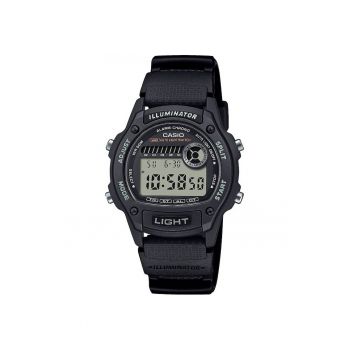 Ceas digital  W-220H-1AVEF - cronograf - rasina - negru - pentru baieti