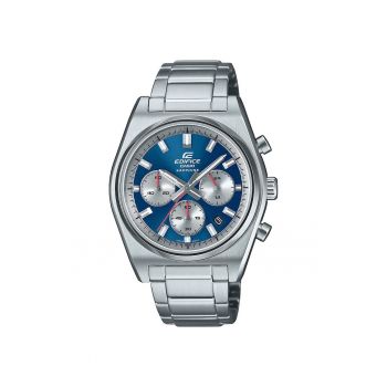 Ceas  Edifice EFB-730D-2AVUEF - cronograf - argintiu - albastru - 10 ATM - mecanism quartz