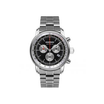 Ceas  inox - ecanism quartz - argintiu