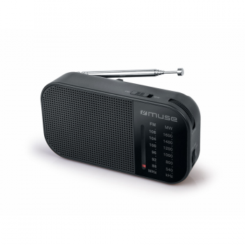 MUSE Radio portabil Muse M-025 R, FM/MW, Difuzor, Negru (M-025R)