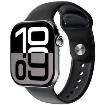 Platinet Ceas inteligent Platinet PSMART10B PRO mini, Bluetooth 5.1, GPS, AMOLED, 1,85 , Negru