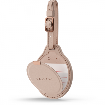 Satechi Eticheta de bagaj din piele vegana Satechi FindAll ST-LFALTR, Roz -Trandafirul desertului