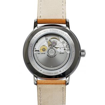 Ceas barbatesc  Bauhaus 20604 - 41mm - verde - curea din piele 20mm