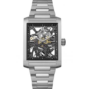 Ceas barbatesc  I17001 clasic din otel cu design skeleton