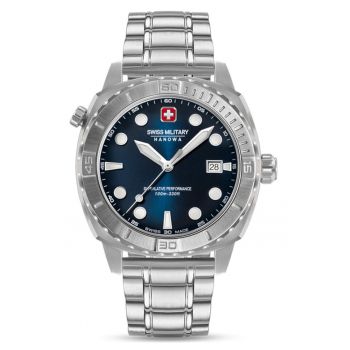 Ceas barbati -  Phoenix - Argintiu/Albastru