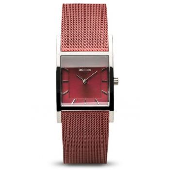 Ceas dama  10426-303-S - Cristal safir - Otel inoxidabil - 5 ATM - Rosu