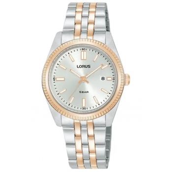 Ceas dama -  Otel - Mecanism Quartz - Auriu/Argintiu