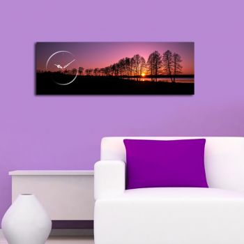 Ceas de perete, 3090CS-55, 30 x 90 cm, Multicolor