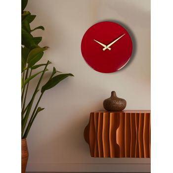 Ceas de perete, 35Sivmet, Dimensiune: 35 x 35 cm, Visiniu