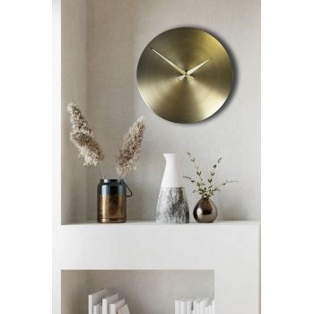 Ceas de perete, 35Sivmetsaat, Dimensiune: 35 x 35 cm, Auriu