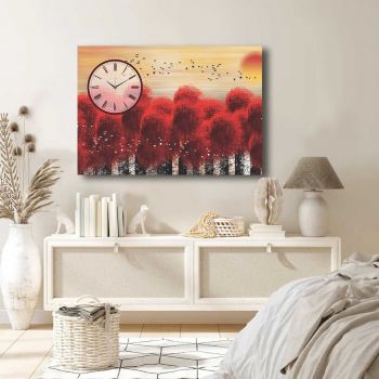 Ceas de perete, 70100CS-019, Dimensiune: 70 x 100, Multicolor