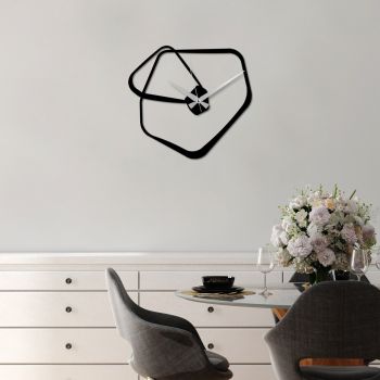 Ceas de perete, Amorphous, Dimensiuni: 49 x 45 cm, Negru