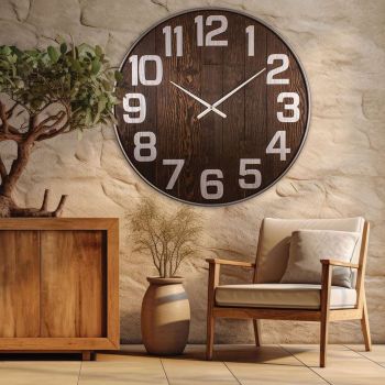 Ceas de perete, Antique Large, Dimensiune: 90 x 90 cm, Maro