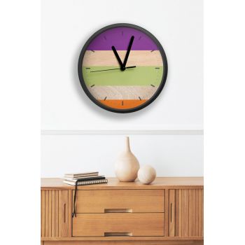 Ceas de perete, Artavessa3Dclock5, Dimensiuni: 36 x 36 x 1 cm, Multicolor