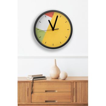 Ceas de perete, Artavessa3Dclock6, Dimensiuni: 36 x 36 x 1 cm, Multicolor