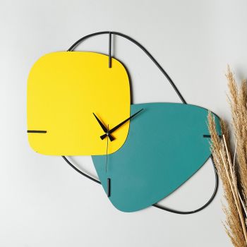 Ceas de perete, Brazil, Diametru: 58 cm, Verde galben