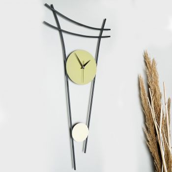 Ceas de perete, Heit, Diametru: 73 cm, Verde