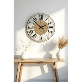 Ceas de perete, Huhuas00013, Dimensiune: 50 x 50 cm (1 bucată), Multicolor