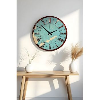 Ceas de perete, Huhuas00036, Dimensiune: 50 x 50 cm (1 bucată), Multicolor