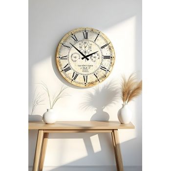 Ceas de perete, Huhuas00037, Dimensiune: 50 x 50 cm (1 bucată), Multicolor