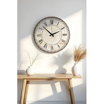 Ceas de perete, Huhuas00039, Dimensiune: 50 x 50 cm (1 bucată), Multicolor