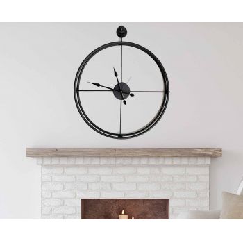 Ceas de perete, Mclock-00106, Lățime: 58 cm Înălțime: 68 cm Adâncime: 7 cm, Negru