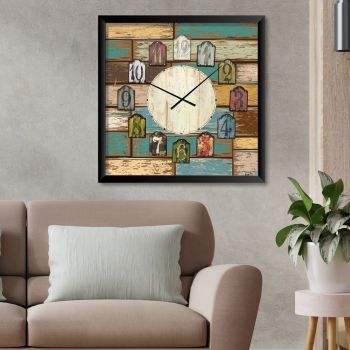 Ceas de perete, STMDF11, Polistiren, Multicolor