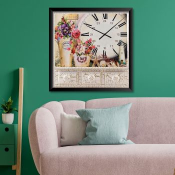 Ceas de perete, STMDF212590, Polistiren, Multicolor