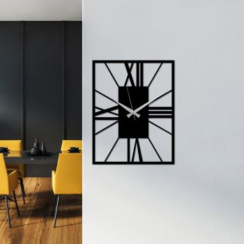 Ceas de perete, Unlined, Dimensiuni: 49 x 38 cm, Negru